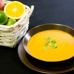 Suppe von Süßkartoffel und Ingwer mit Rauchpaprika