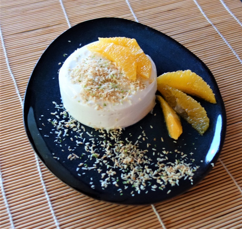 Vegane Zitronengras-Kokos-Panna Cotta mit Orangen – Koch selbst! Blog