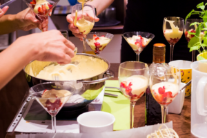 Team-Kochen mit Dessert-Duell